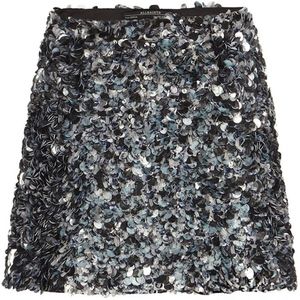 AllSaints Graffiti Sequin Embellished Skirt